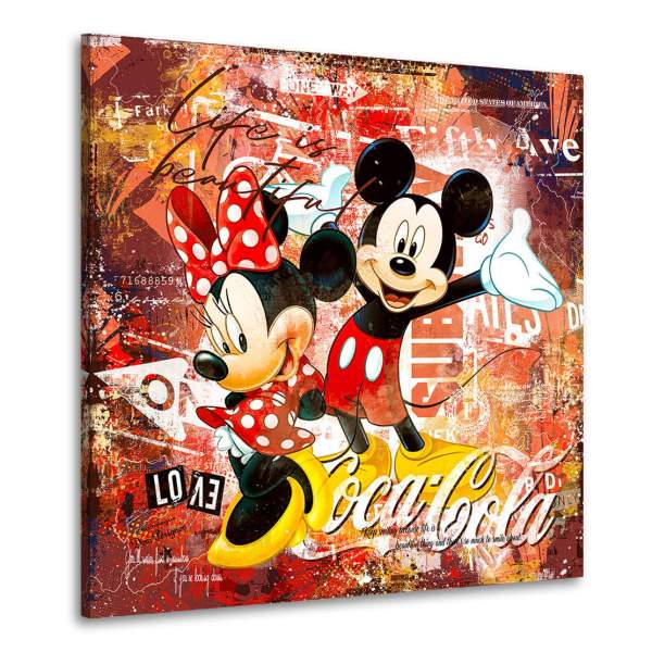 Mickey u. Minnie Leinwandbild