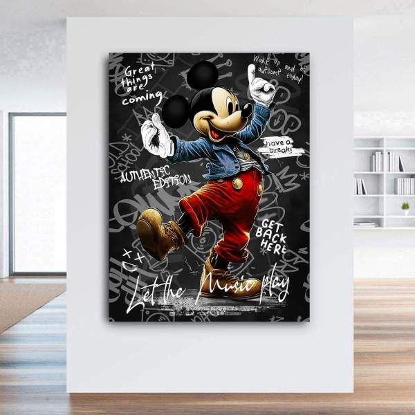 Wandbild Micky Kunstgestalten24