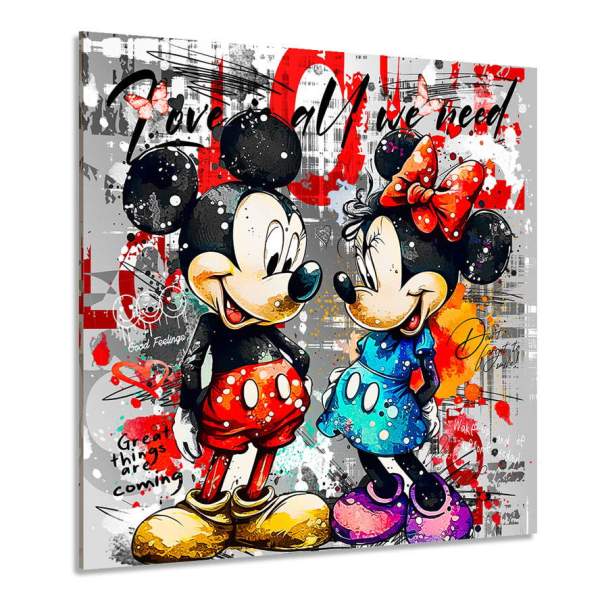 Micky und Minnie Wandbild von Kunstgestalten24