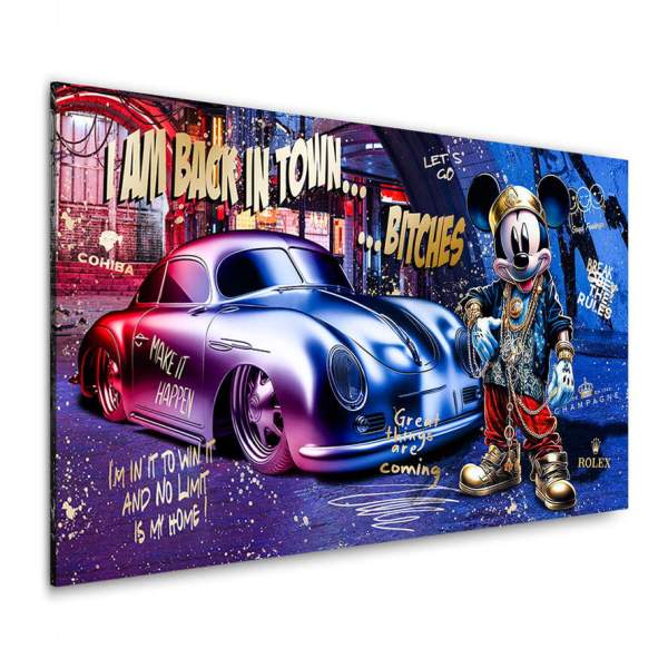 Micky Maus Wandbild von Kunstgestalten24