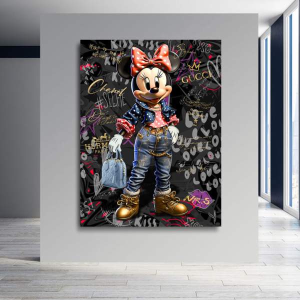 Wandbild Minnie Kunstgestalten24
