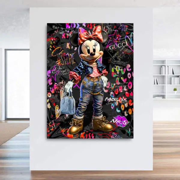 Wandbild Minnie Kunstgestalten24