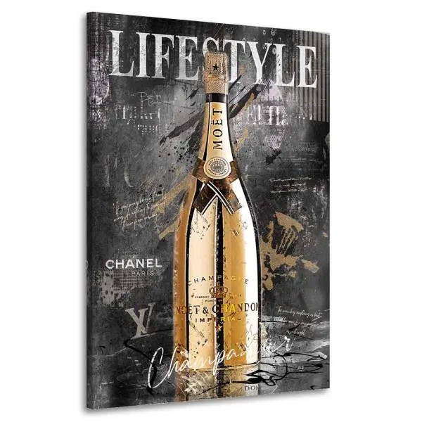 Wandbild Leinwandbild Lifestyle Champagner Modern