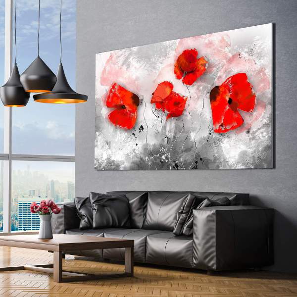 Leinwandbild Klatschmohn Kunstgestalten24