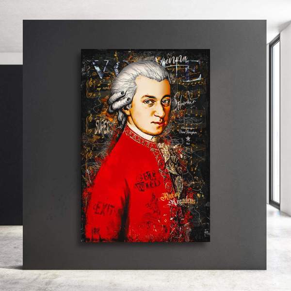 Mozart-Leinwandbild-Wandbild
