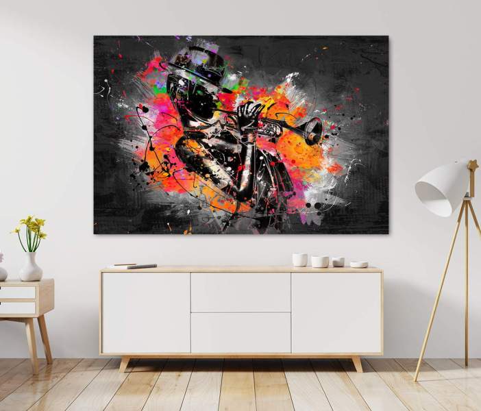 Leinwandbild-Jazz-Musik