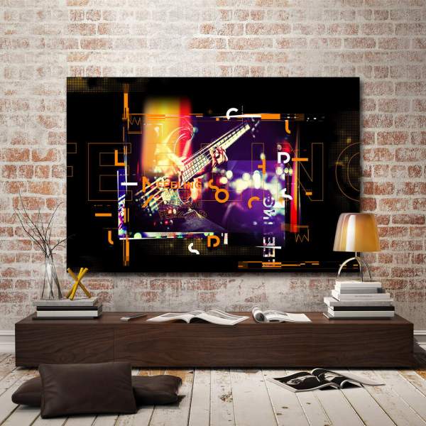 Leinwandbild-Gitarre-Wandbild