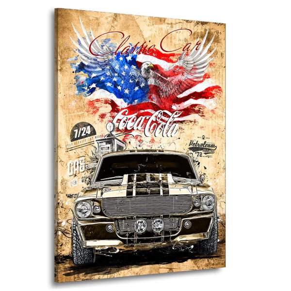 Ford Mustang Wandbild Kunstgestalten24