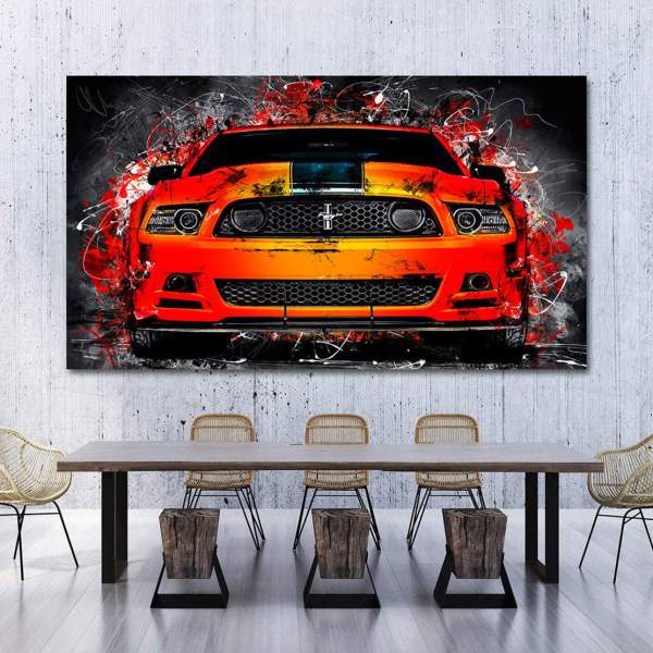 Wandbild Ford Mustang von Ron Davis - Kunstgestalten24