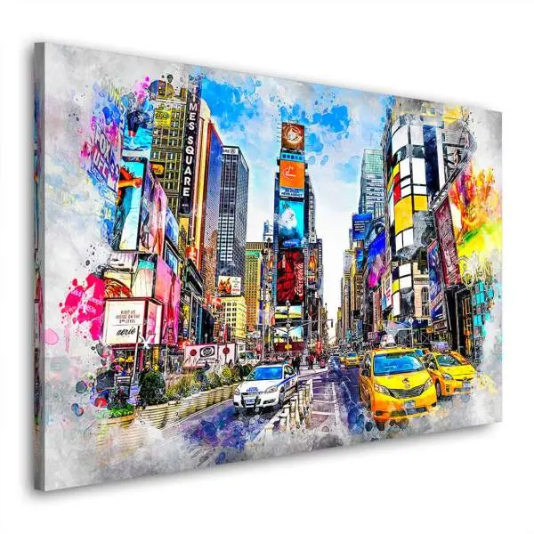 Leinwandbild New York Times Square Abstrakt
