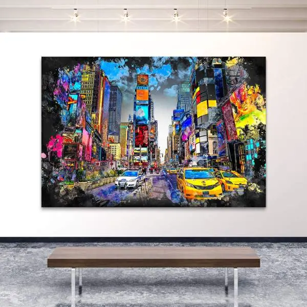 Wandbild-New-York-Times-Square von Ron Danell