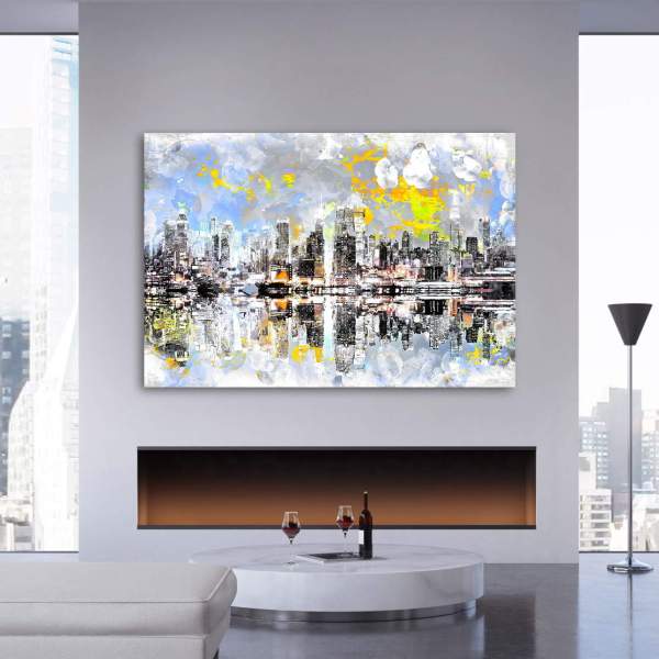 New-York-Leinwandbild von Ron Danell