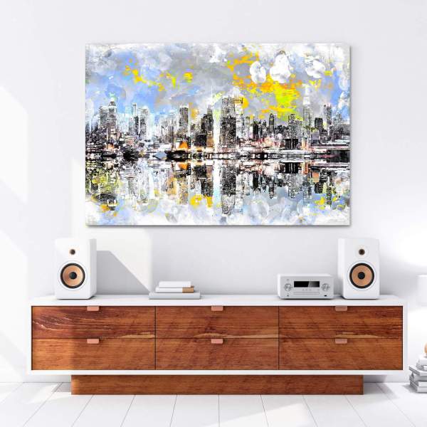 New-York-Leinwandbild von Ron Danell