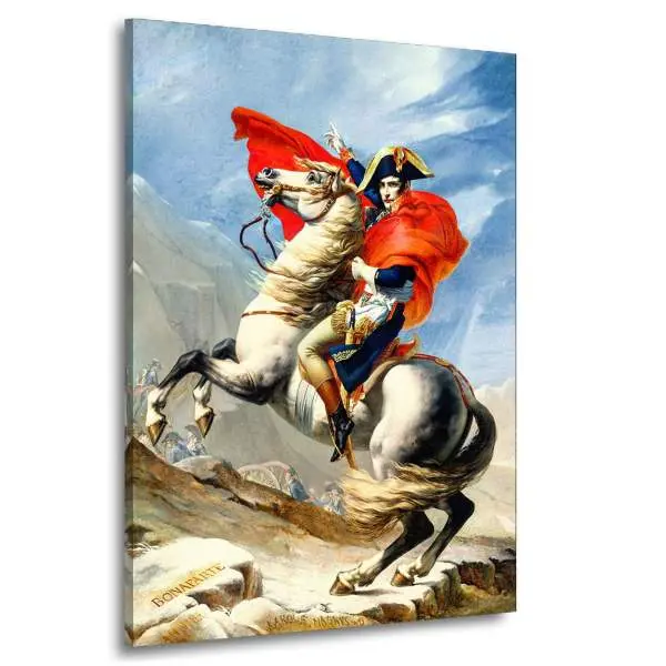 Wandbild Leinwandbild Napoleon überquert die Alpen