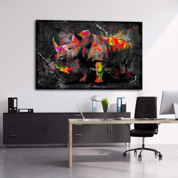 Nashorn-Leinwandbild-Wandbilder