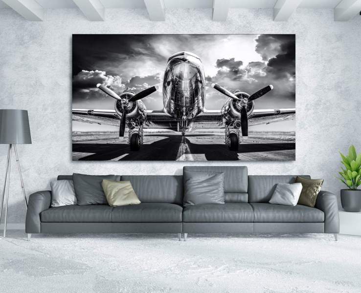 wandbild-flugzeug-vintage-leinwandbild