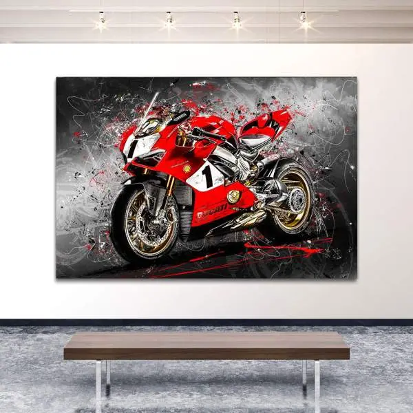 Leinwandbild-Ducati-Panigale-Wandbild