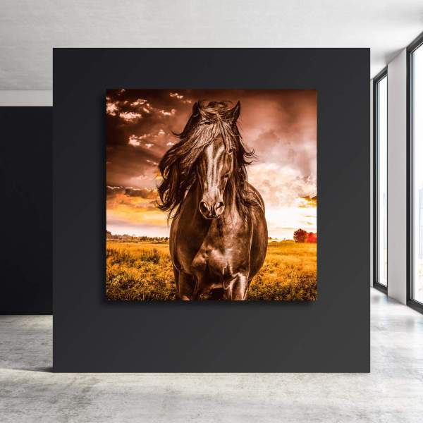 Vintage Pferde Wandbild