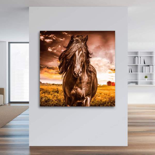 Vintage Pferde Wandbild