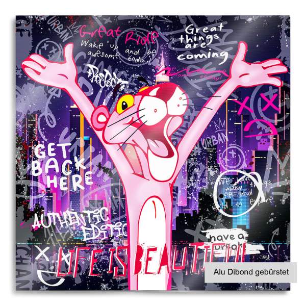 Panther Wandbild von Kunstgestalten24