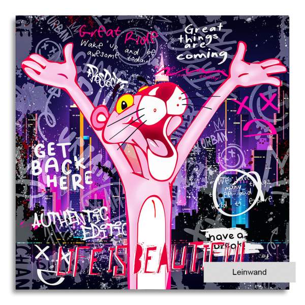 Panther Wandbild von Kunstgestalten24