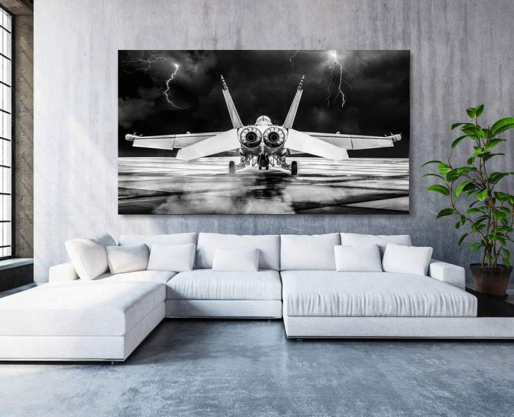 wandbild-leinwandbild-kampfjet
