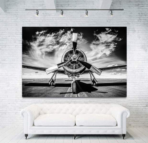 wandbild-leinwandbild-propeller-flugzeug