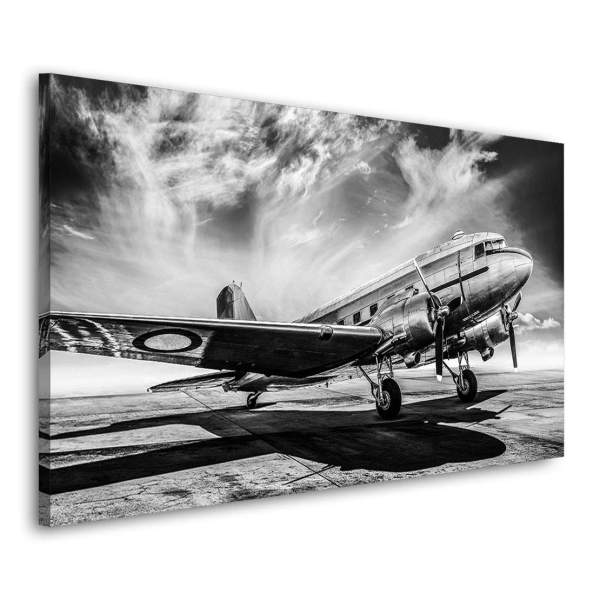 Wandbild Leinwandbild Propeller Flugzeug DC3
