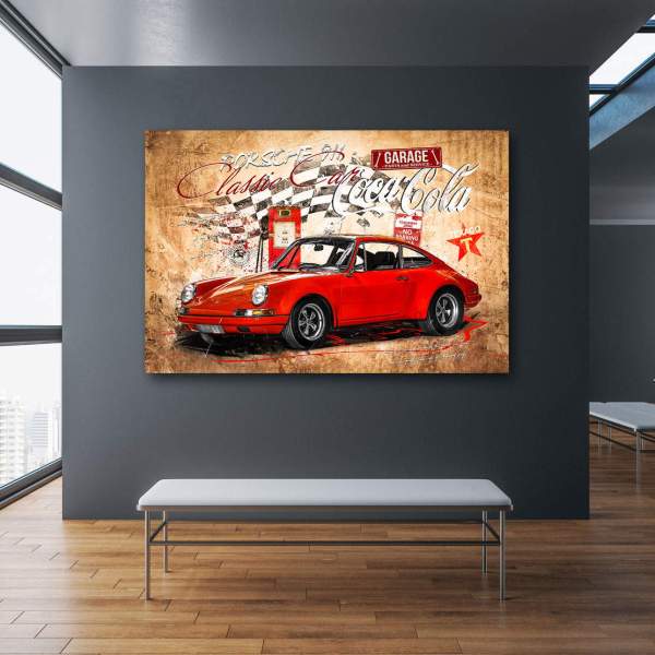 Porsche Leinwandbild von Kunstgestalten24