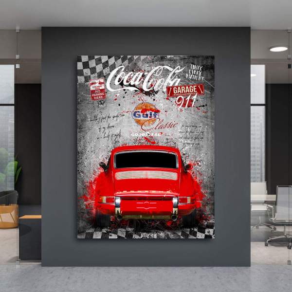 Porsche 911Wandbild Kunstgestalten24