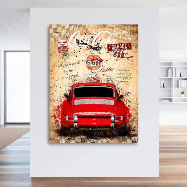 Porsche 911Wandbild Kunstgestalten24