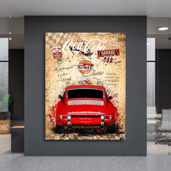Porsche 911Wandbild Kunstgestalten24