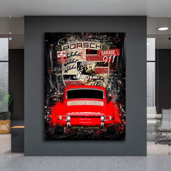 Porsche 911 Wandbild Kunstgestalten24