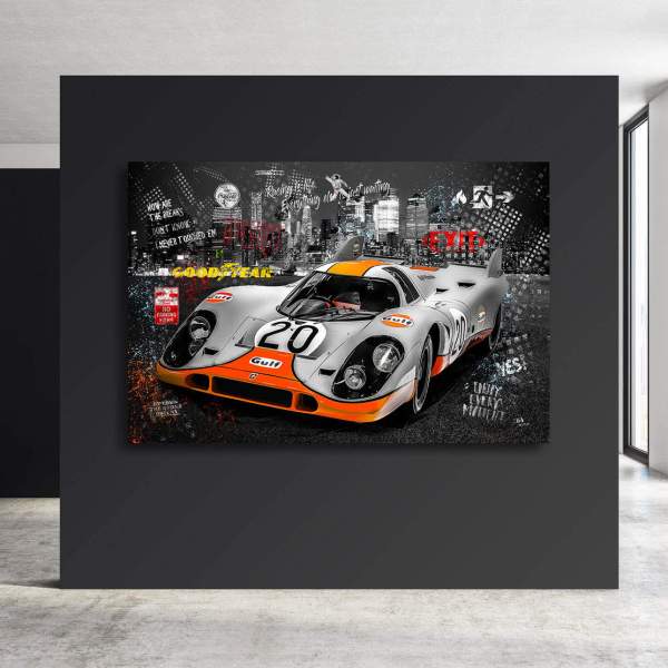 Porsche 917 Wandbild Kunstgestalten24