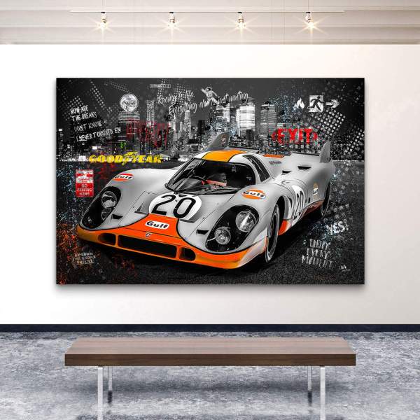 Porsche 917 Wandbild Kunstgestalten24
