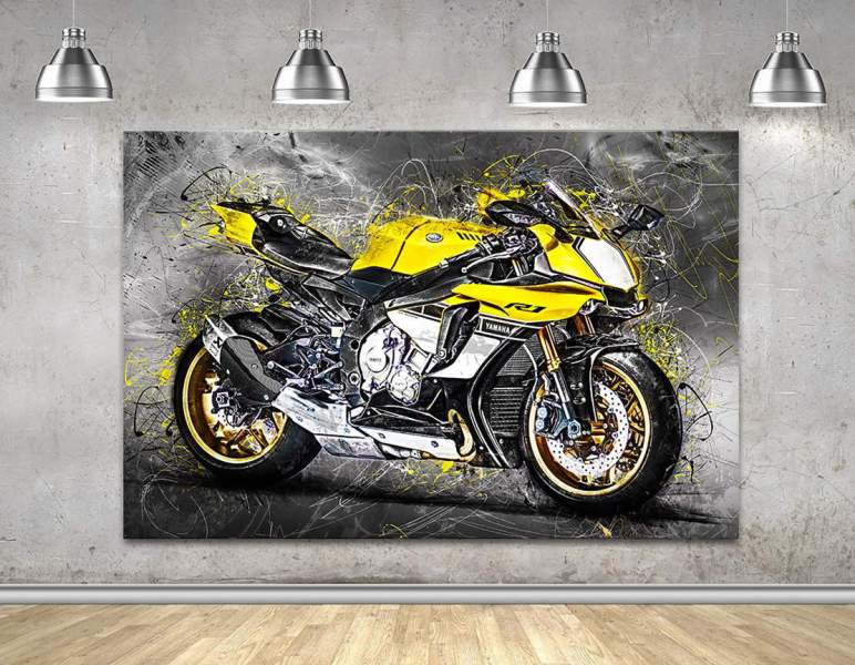 Leinwandbild-Yamaha-R1