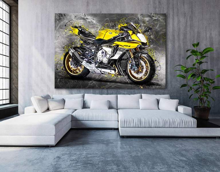 Leinwandbild-Yamaha-R1