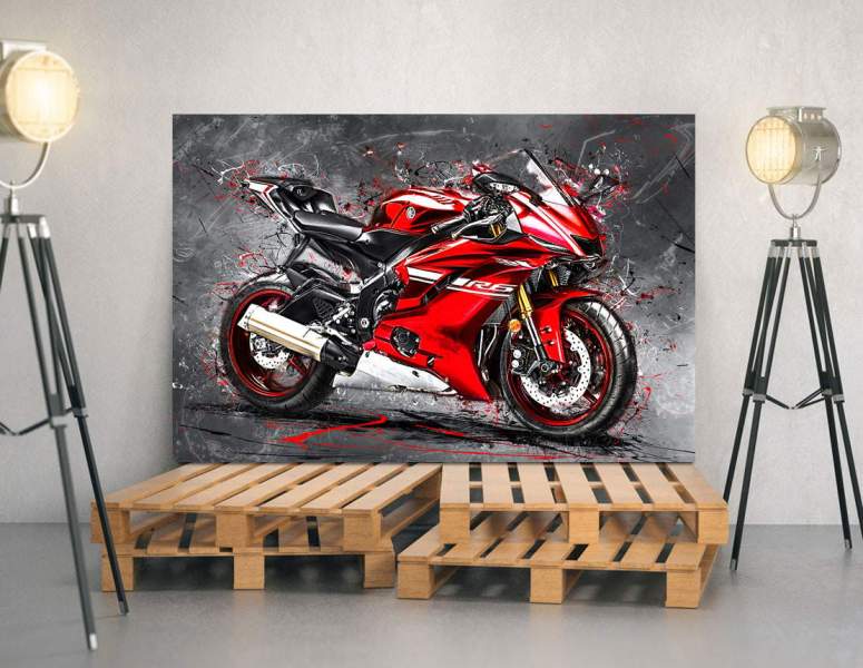 Leinwandbild-Yamaha-R6