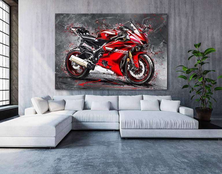 Leinwandbild-Yamaha-R6