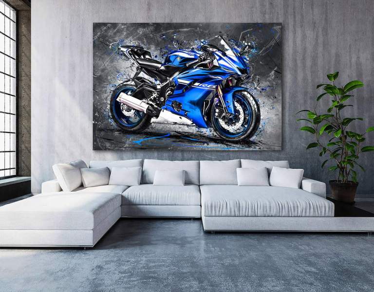 Leinwandbild-Yamaha-R6
