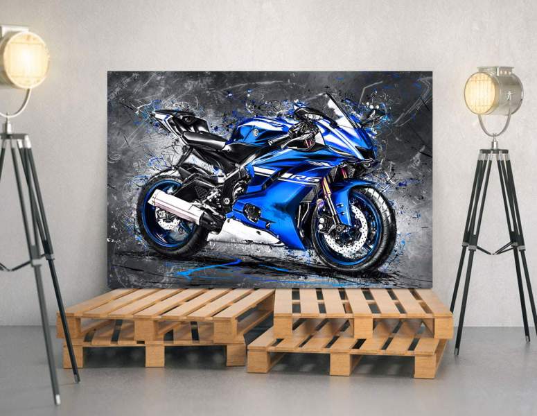 Leinwandbild-Yamaha-R6