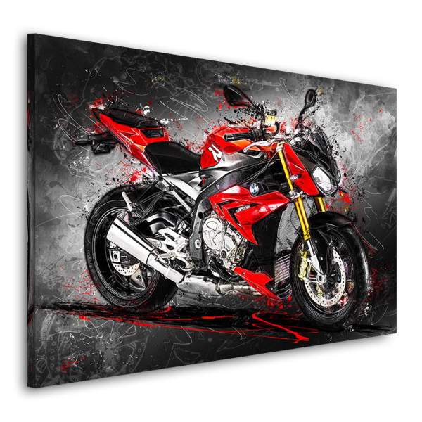 Motorrad Leinwandbild von Kunstgestalten24
