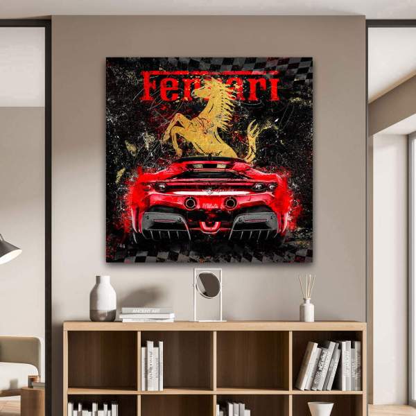 Leinwandbild Ferrari SF90
