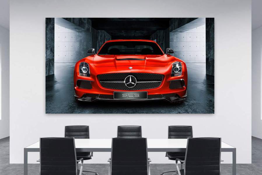 Mercedes-SLS-Wandbild