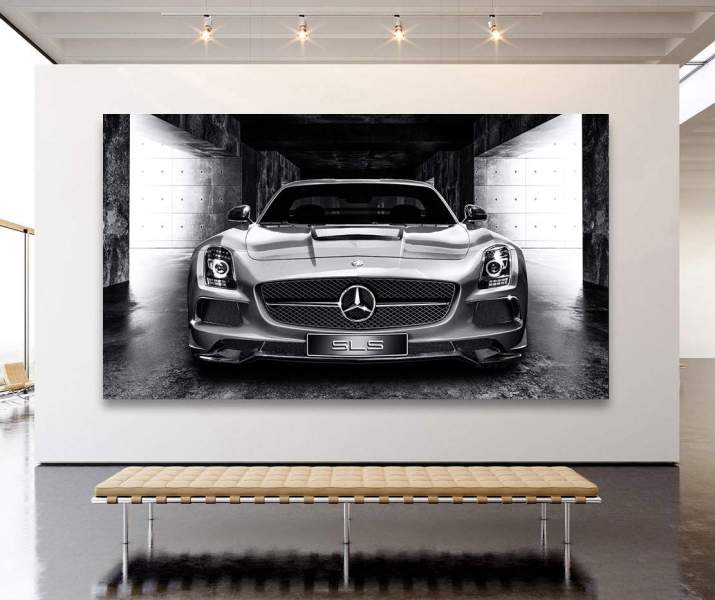 Mercedes-SLS-Wandbild
