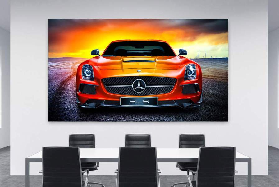 Mercedes-SLS-Wandbild
