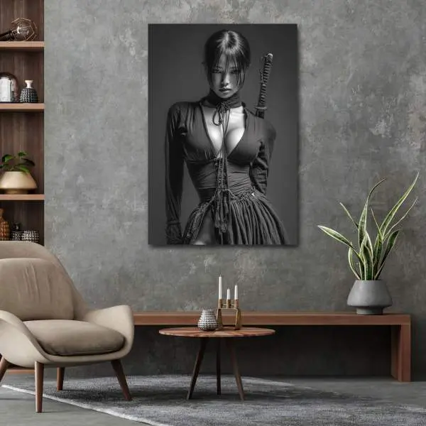 Samurai Wandbild Kunstgestalten24