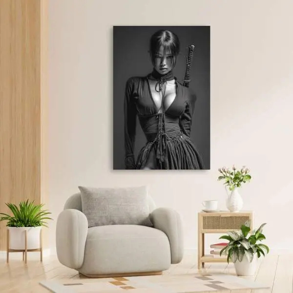 Samurai Wandbild Kunstgestalten24