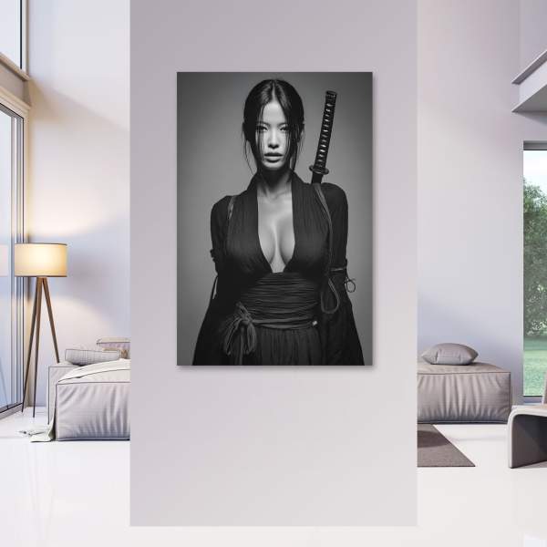 Samurai Wandbild Kunstgestalten24