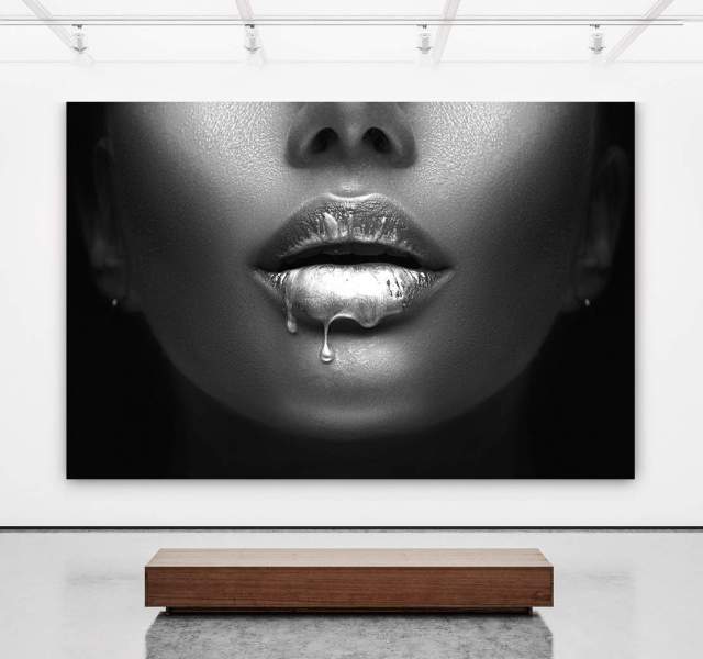 Lippen Acrylglasbild